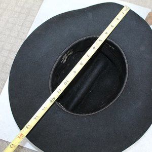 wrangler sheepskin leather cowboy hat